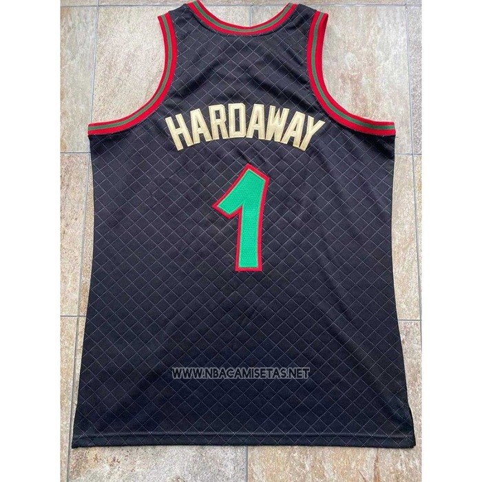 Camiseta Orlando Magic Penny Hardaway NO 1 Mitchell & Ness 1993-94 Negro